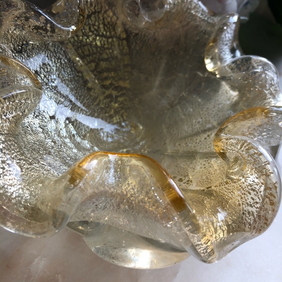 Citrine Depression Glass Dish/Bowl - Picture 2 of 3